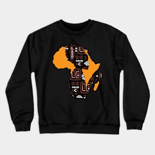 Afro Queen Poppin Black Girl Magic Gift Crewneck Sweatshirt